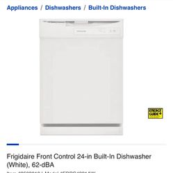 frigidaire dishwasher white 