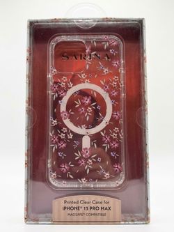 SARINA- Printed Clear Case For iPhone 13 Pro Max MAGSAFE Compatible