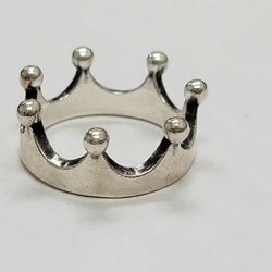 James Avery Sterling Silver Princess Crown Ring size 7