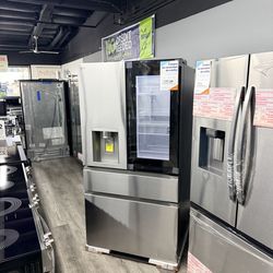 🔥 LG - Standard-Depth MAX 28.6 Cu. Ft. 4-Door French Door-in-Door Smart Refrigerator with InstaView MyColor - Stainless Steel🔥