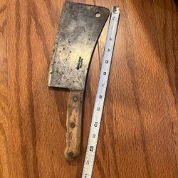 Vintage  “Old File” Meat Cleaver