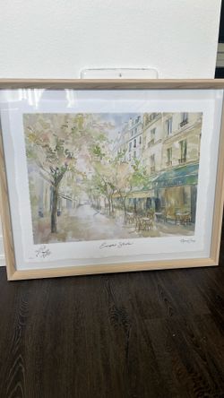 Parisian Watercolor Print