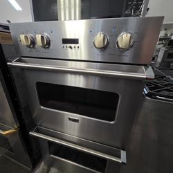 30" VIKING DOUBLE OVEN STAINLESS STEEL 