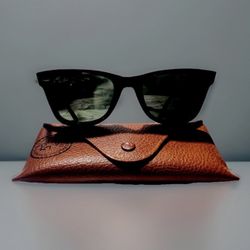 Classic & Cool Ray-Ban RB2140 Wayfarer Polished Tortoise Sunglasses G-15 Green