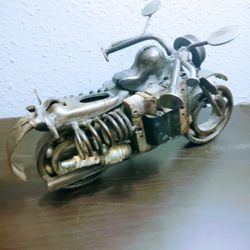 Vintage Collectible Art Metal Motorcyde 