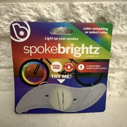 Spoke Brightz Color Morph LED Bike Spoke Light, Snaps on Tool Free, Width: 6in, 1 Wheel