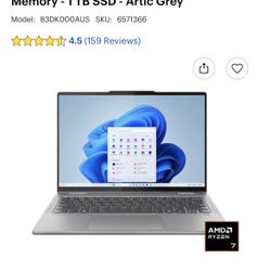 Lenovo Yoga I7 2 In 1 Laptop 