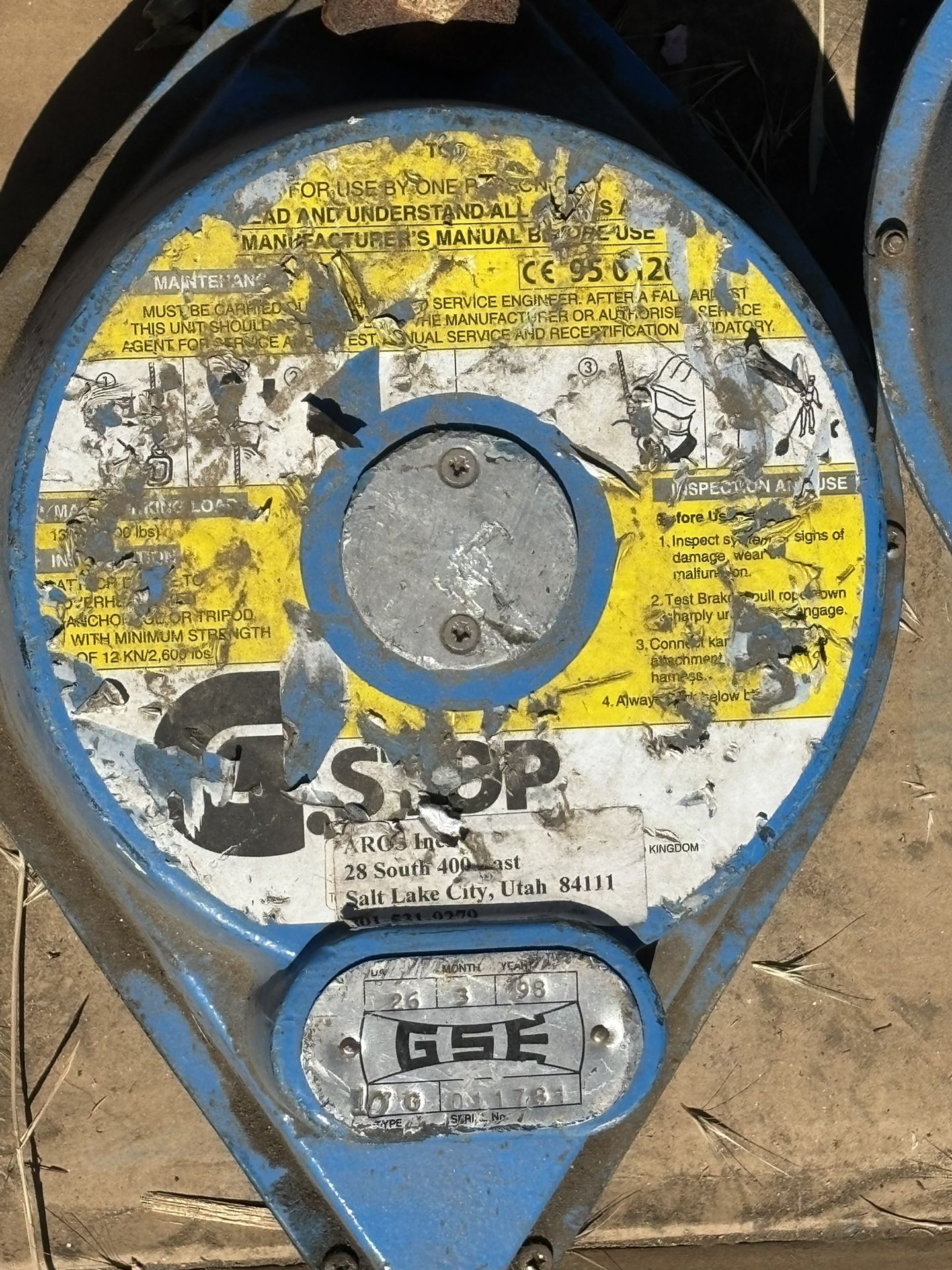 G Stop Fall protection Device