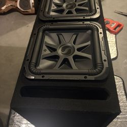 Dual 12”  Kicker Solo Baric  L7 4 Ohms  1500w.  RMS… Subwoofers In A Ported Box!!!