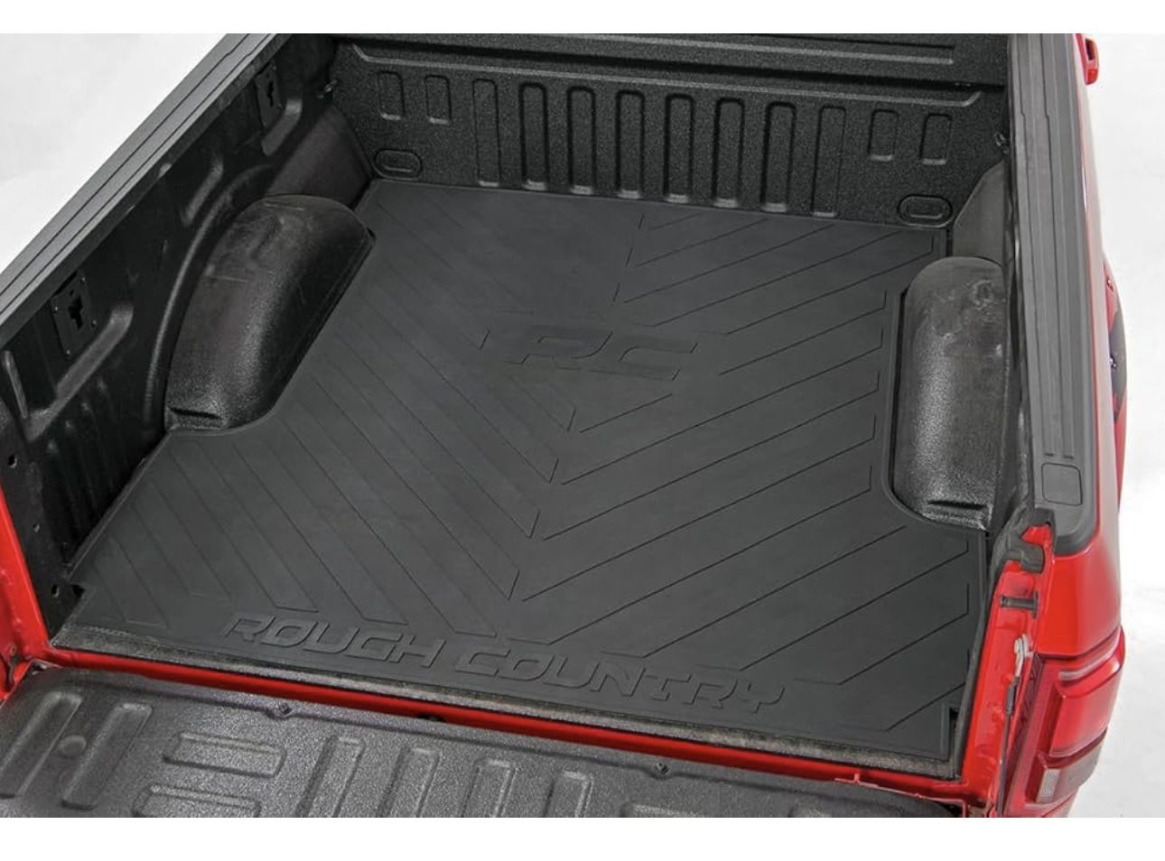 Rough Country Rubber Bed Mat for 2015-2022 Ford F-150 | 5.5 FT Bed - RCM671 , Black