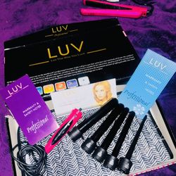 LUV 5 Piece Curling & Styling Iron Dazzling Hot Pink