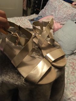 Gold sandals