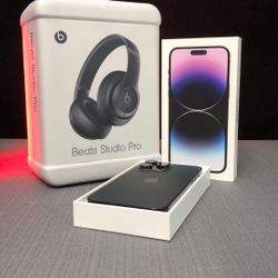iPhone 14 Pro Max 256GB With Beats Studio Pro Wireless 