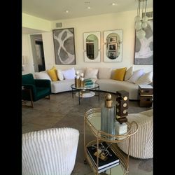 2 Piece Cream Sectional 