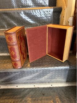 Vintage storage books set of 2
