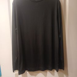 Black 100% Polyster Long Sleeve 
