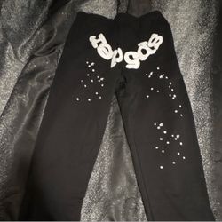 Sp5der Black Sweatpants