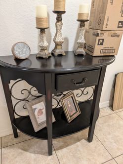 Kirklands Addison Demilune Console Table