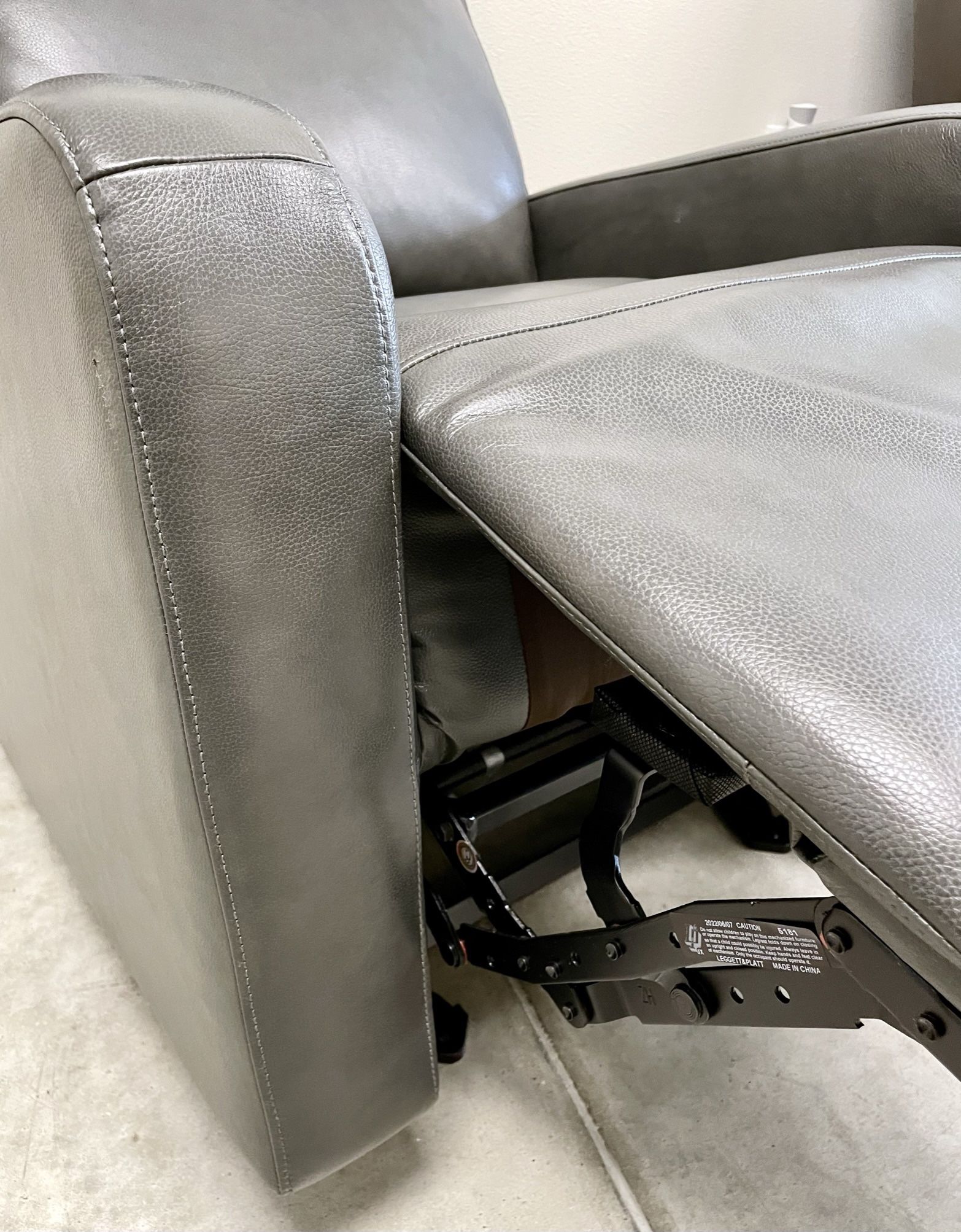 BLACK FRIDAY Arnie Leather Power Glider Recliner, Gray for Sale in Austin, TX OfferUp