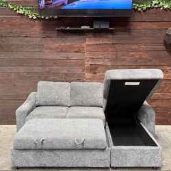 Grey Coddle Sleeper Couch With Storage Chase