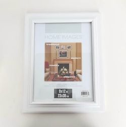 White Wood 9x12 Picture Wall Frame