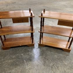 Antique Stackable Handmade Wooden Bookshelves