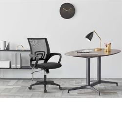 Home Office Chair Ergonomic Desk Chair Mid-Back Mesh Computer Chair Lumbar Support Comfortable Executive Adjustable Rolling Swivel Task Chair with Arm