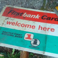 1960s Business Sign
