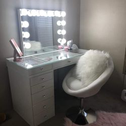 Hollywood vanity mirror set