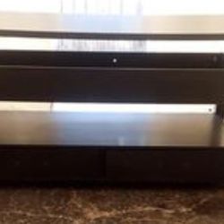 Black Extendable Top TV Stand 