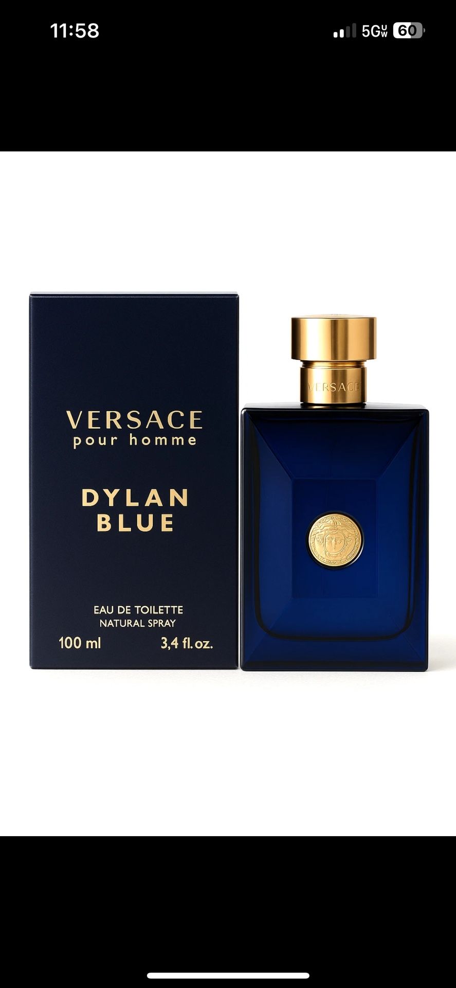 Versace Dylan Blue EDT 3.4oz (100ml)