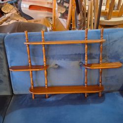 vintage wood shelf