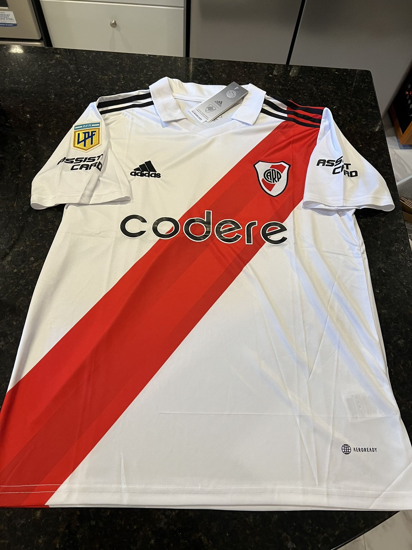 River Plate Home Soccer Jersey L 