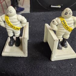 Cast Iron Michelin Man Advertising Statue. Bookend ?