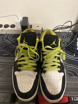 white black green  nike jordan’s