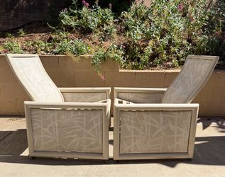 Rare Vintage Pair of Tropitone Resort Patio Lounge Chairs – Made in California 1988
