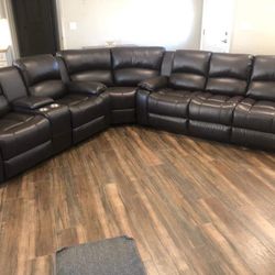 New Recliner Sectional Couch / Free Delivery  / $50 Down Payment 