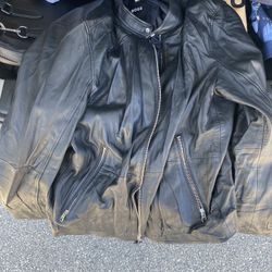 Hugo Boss Leather Jacket 