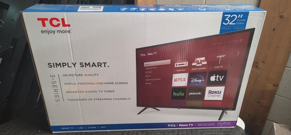 TCL TCL 32" Class 720P HD LED Roku Smart TV 3 Series 32S331 