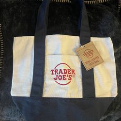 New w/tags Trader Joe’s Mini tote (Navy & Red)