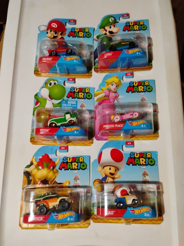 Hot Wheels Super Mario 1 Through 6