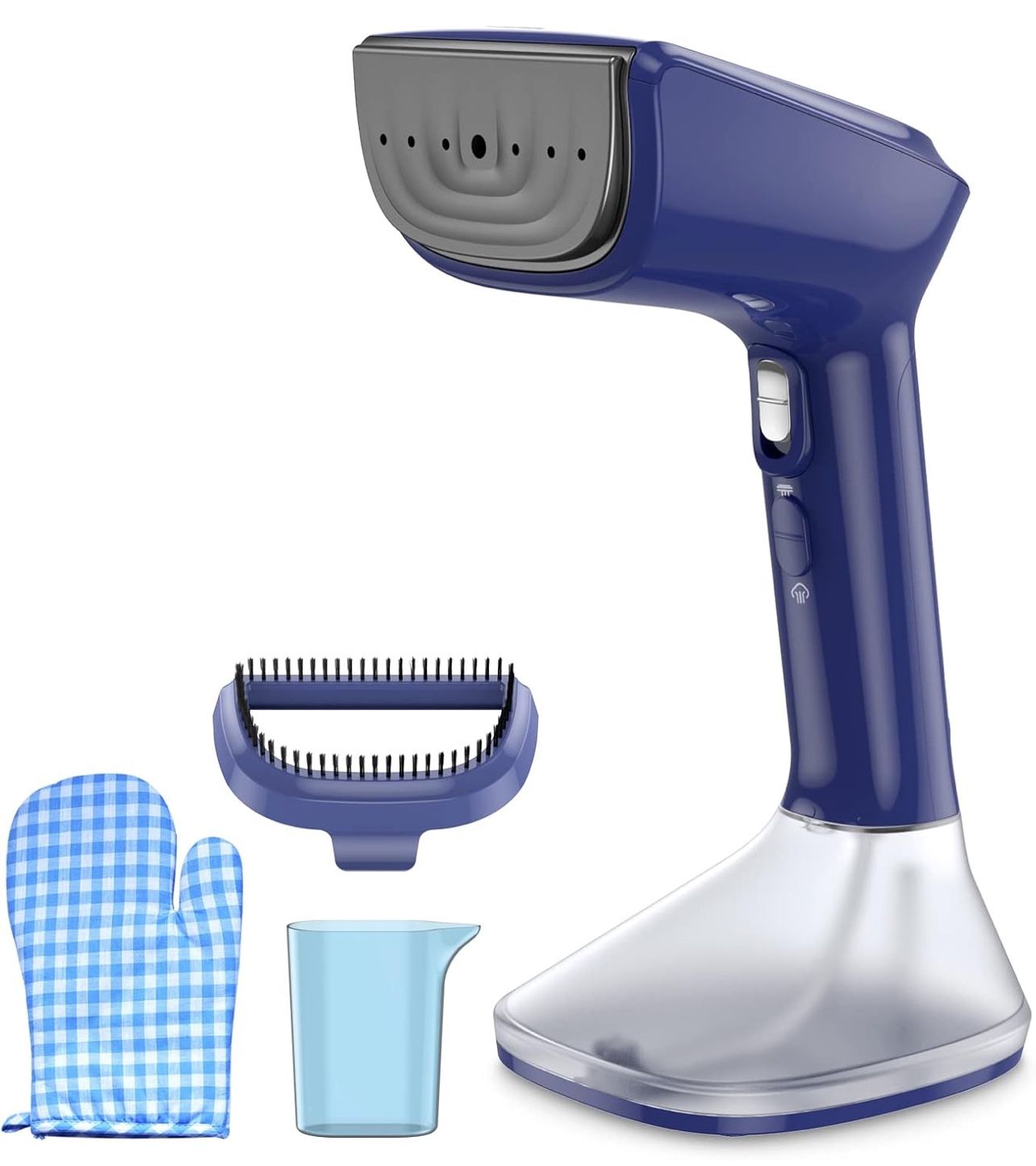 Steamer for Clothes - 1800W Powerful Steam, 2 Modes for Wet and Dry Ironing, 20-Second Fast Heat-up,Detachable Water Tank with Heat-Resistant Gloves -