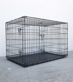 Brand New $75 XL 48-Inch Dog Crate Kennel Pet Cage With Plastic Tray, Size 48x29x32 Inches