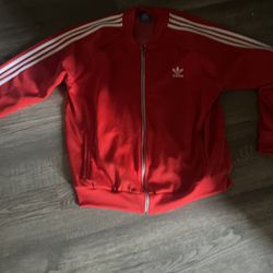 2 Red Adidas Track Jackets 2xl