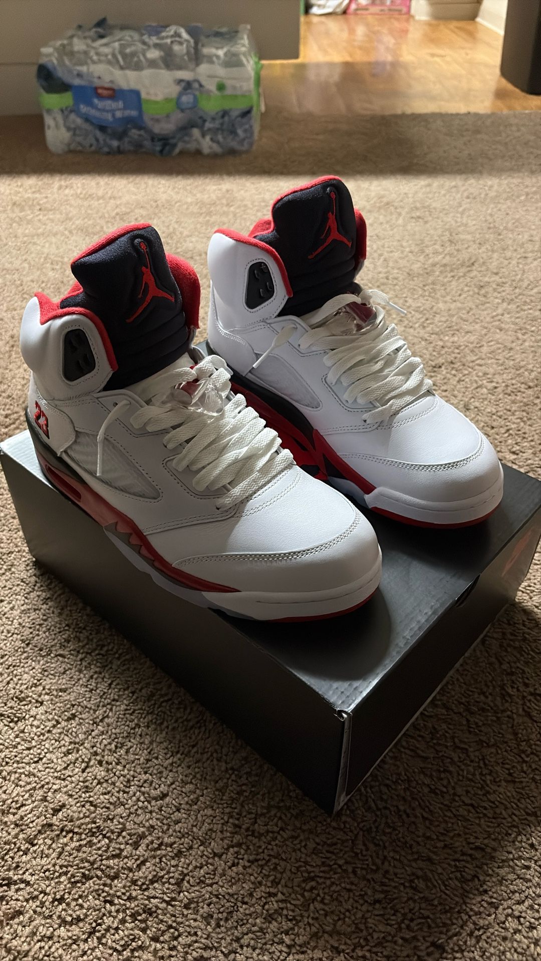 Jordan 5 Retro Fire, red Black