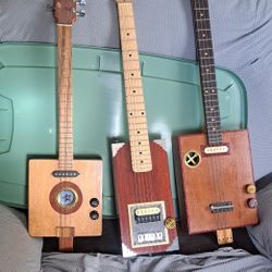 Electric guitars Custom made from Cigar box