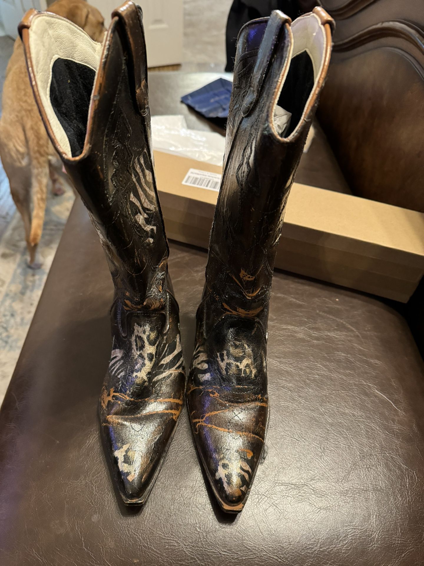Women’s Custom Painted Boots 