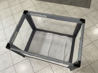 Playpen Gray Color With Fitted Sheet Baby Child