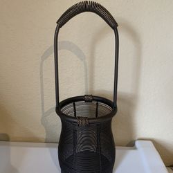 Wire Metal Basket Sculpture Home Decor