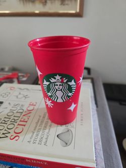 Starbucks 2021 Holiday Limited Red Plastic Reusable Cup 50 Years of Coffee Joy N